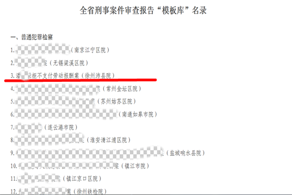 喜報！沛縣檢察院1篇案件入選全省刑事案件審查報告“模板庫”！.png
